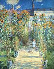 Claude Monet The Artist Garden at Vetheuil painting